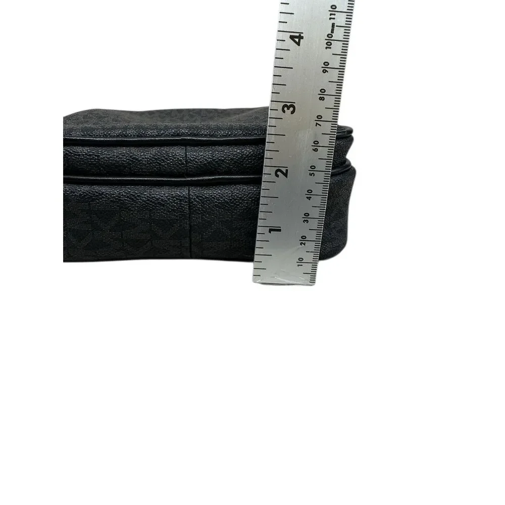 NWOT Michael Kors Travel Medium Flight Bag Crossbody Signature MK Bag Black New - Picture 6 of 6